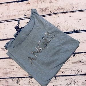 NWT Victoria’s Secret Gray Angel Shirt Size Large.